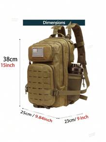 Balo đựng máy tính xách tay THURAM 13 inch 20L Túi đựng đồ tập thể dục có 2 ngăn đựng bình nước, chống thấm nước, đi bộ đường dài, câu cá, săn bắn, ba lô, ba lô ngoài trời, túi đi học, cắm trại, ba lô du lịch, kỳ nghỉ, mùa hè, mang theo, quà tặng Giáng sinh, túi tập thể dục, trở lại trường, túi đựng máy tính xách tay, bãi biển, túi The Sporty Life, túi mùa hè, túi nghỉ xuân, ba lô, túi đi bộ đường dài, túi cuối tuần, ba lô, đồ dùng du lịch phải có, túi lớn - Màu Khaki - Xem 4