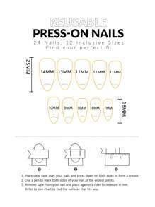 Instantly Upgrade Your Look With 24Pcs Almond Shape Elegant Burgundy Fake Nails Stylish Stripes French Style Full Cover Fake Nail For Women And Girls 1 Piece Of Jelly Gel+1 File Strip Jelly Gel Random Shipment Press On Nails Nail Supplies Nails - Red - View 5