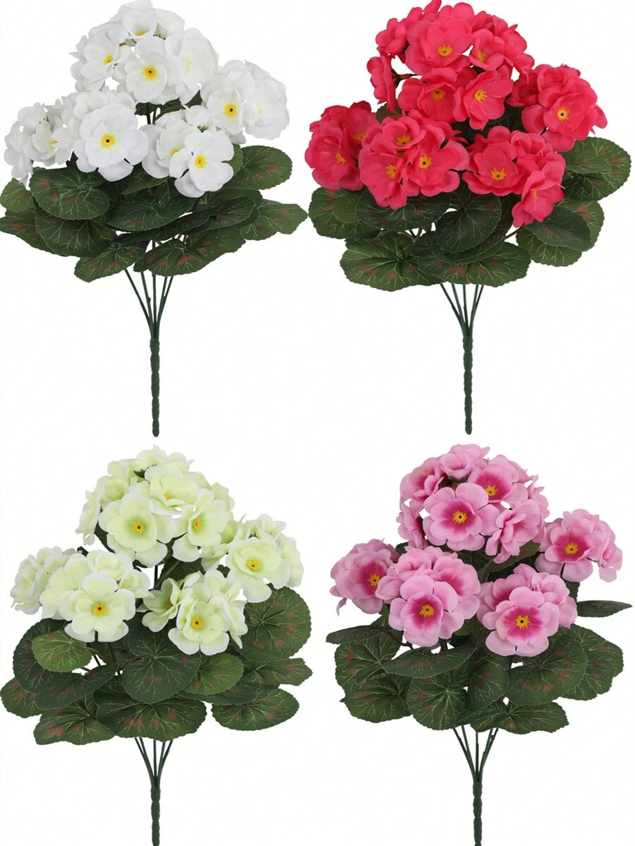 仿真花绣球花5头婚礼花束路引假花插花装饰仿真家居房间装饰 - 彩色 - 查看 1