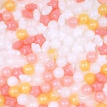 100pcs Ball Pit Balls For Toddlers, Mixed With Star Balls, 2.15 Inch/5.5cm,Soft And Crush Proof Plastic Toy Balls For Ball Pit, Children's Pool Water Toys, Baby Playpen Accessories, Ball For Toddlers, Party Toy Balls, Water Toy Balls, Gifts