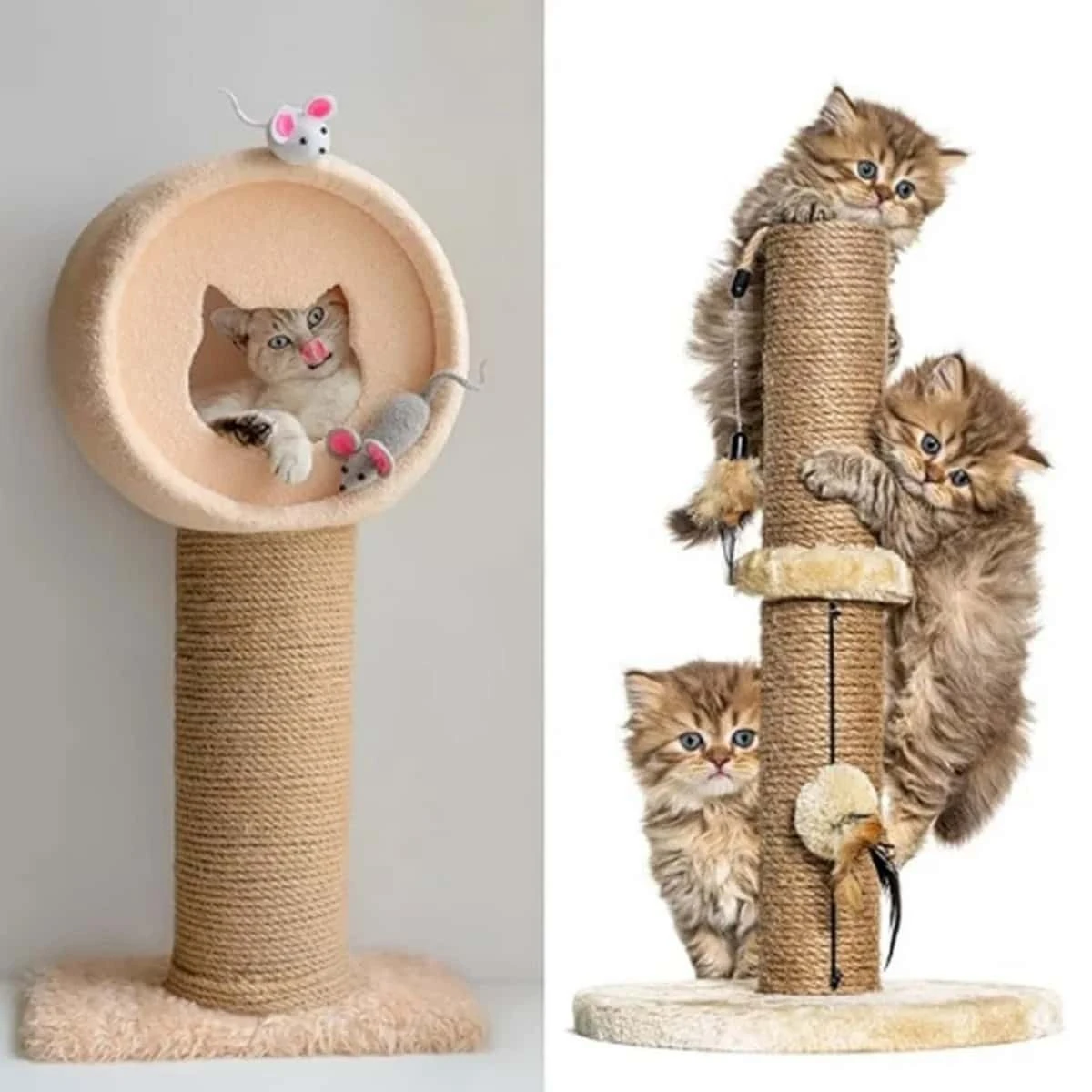 Natural Sisal Rope For Cat Tree DIY Scratching Post Toy Climbing Frame