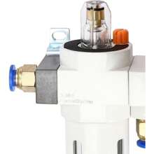 SHZICMY Tire Changer Machine Parts Air Pressor Oil Water Separator With Pressure Gauge Regulator Trap Filter Tire Changer Air Pressor Fit For Eagle Ranger Triumph - 銀色 - 查看 5