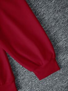 Conjunto de dos piezas para mujer con sudadera con capucha de cuello redondo y pantalones de chándal para otoño e invierno, cómodo para el hogar, deportes y tiempo libre. Sudadera y pantalones de chándal de forro polar con estampado de letras simples "Brooklyn New York"