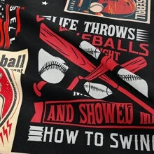 Baseball Comforter Sets Twin Size,Baseball Bedding Sets For Boys Teens,Sports Comforter Sets,White Boys Bedding Sets With 1 Comforter 1 Pillowcases - Blue - View 6