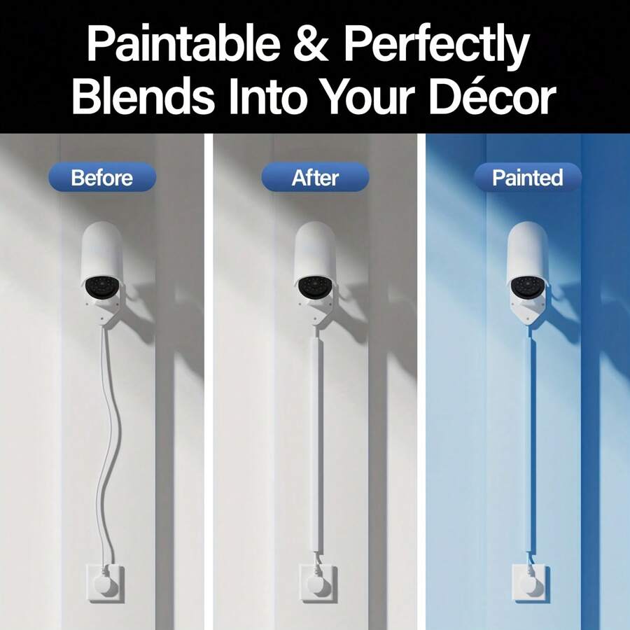 Cord Hider Wall For One Cord, 62.8in Cord Covers For Wires On Wall