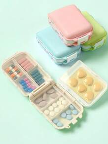 Portable Pill Box For Travel Moisture Proof Pill Organizer Reusable Pill Case For Men And Women Medicine Planner Daily Pocket Case To Hold Vitamin Medicine Medication And Supplement Home Travel Essential Accessories For Outdoor Office Back To School Camping Medical Emergency Bag Pill Container Medicine Box Medicine Organizer Medicine Storage