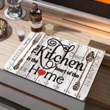 1 件橡胶干燥垫、咖啡机垫、手工咖啡壶沥水垫、厨房台面碗碟干燥垫、带防滑橡胶背衬的耐热沥水垫、硅藻泥沥水垫、隐藏污渍厨房超强吸水沥水垫、易于清洁的碗碟架垫，非常适合厨房、咖啡店、酒吧、节日、派对、家居装饰 - 彩色 - 查看 10