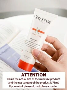 Kérastase Kerastase[Mini]Nutritive Lait Vital Conditioner 75ml Hydrating Conditioner For Dry Hair. Adds Moisture, Shine, And Nourishment | Smoothing And Softening Deep Conditioner | With Niacinamide | For Fine To Medium Dry Hair