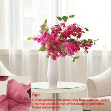 2pcs Artificial Flowers Bougainvillea Branches Faux Floral Stems Long Plant Branches For Party, Wedding Centerpieces Home Garden Wall Decoration, Valentine Day, Gift Gifts Birthday Graduation