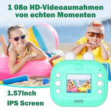 儿童相机即时打印，适合男孩和女孩的儿童相机，儿童数码相机，适合 3 4 5 6 7 8 9 10 岁儿童的幼儿相机圣诞生日玩具礼物，高清录像机 - 多色 - 查看 5