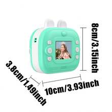 儿童相机即时打印，适合男孩和女孩的儿童相机，儿童数码相机，适合 3 4 5 6 7 8 9 10 岁儿童的幼儿相机圣诞生日玩具礼物，高清录像机 - 多色 - 查看 9