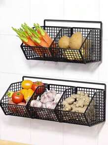 1 szt. Stal nierdzewna Kuchnia Stojak do przechowywania, Wielofunkcyjny uchwyt na cebulę i czosnek, Organizer na słoiki z przyprawami