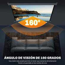 HOMCOM HOMCOM Tela de projetor de 84 polegadas Projetor manual de tecido Tela de projeção 4:3 Formato 4K Suporte para parede ou teto para home theater Office interno e externo branco