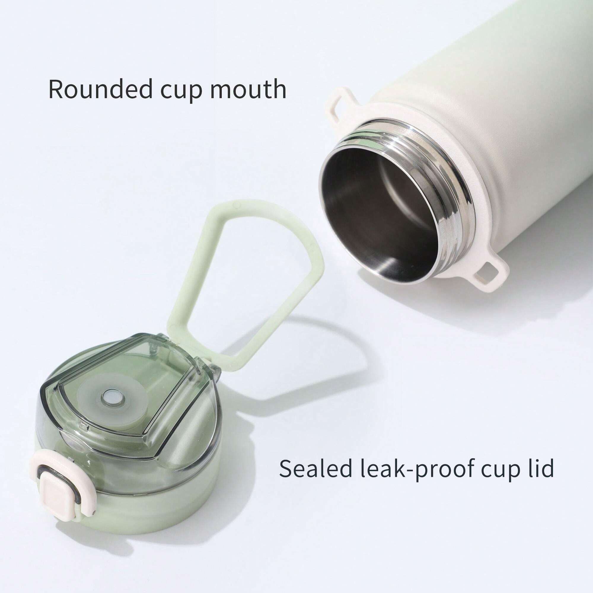 Personalized Laser Text Insulated Water Bottle, Stand With Shoulder