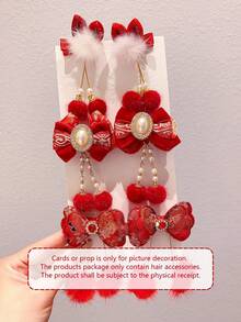 Bộ 6 phụ kiện thời trang cho bé gái, bao gồm kẹp tóc thêu hình bướm, kẹp tóc, kẹp tóc - Thích hợp cho năm mới, giáng sinh, tiệc tùng và sử dụng hàng ngày - Nhiều màu - Xem 10