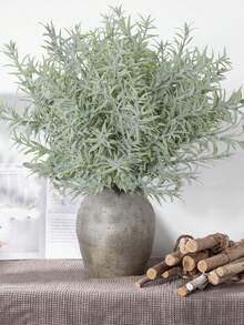 1 件人造草束，PE 材料，6 茎蒲苇，假植物，39 厘米/15.3 英寸，20 厘米/7.8 英寸，人造花，人造植物，假植物，房间，书桌，花园装饰，房间装饰，桌面装饰，礼物，母亲节装饰，家居装饰，花园装饰，学校宿舍办公室装饰，生日派对装饰，适用于酒店、餐厅、客厅、卧室、婚礼、派对、厨房装饰 - 綠色 - 查看 6