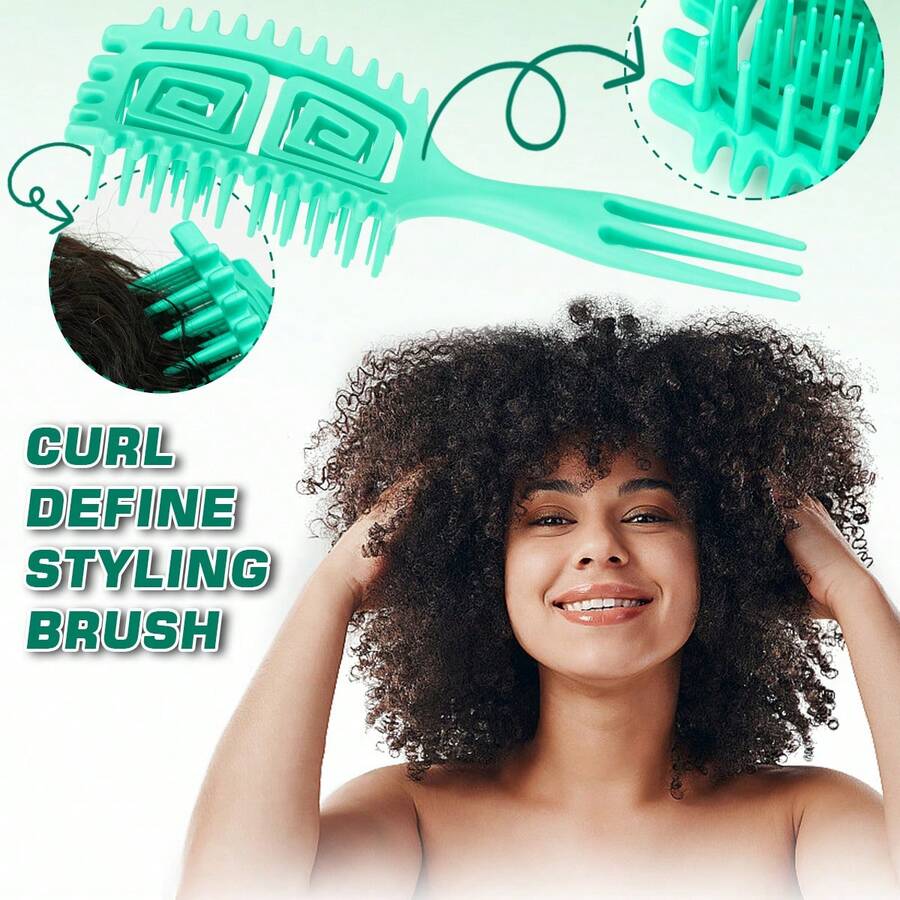 Curl Defining Brush For Curly Hair, New Vented Hair Brush, Curly Hair