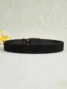 1 条新款黑龙图腾图案街头 PU（聚氨酯）腰带，适合天鹅绒、牛仔布、连衣裙、西式时尚，通勤和日常穿着皆宜 - 黑色 - 查看 3