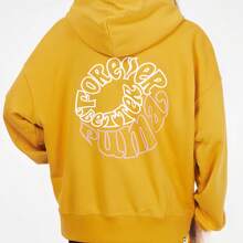 Puma 运动休闲针织印花卫衣 - 黃色 - 查看 5