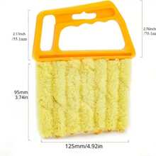 1 件超细纤维窗户清洁刷，易于收集灰尘和清洁百叶窗，手持式清洁工具，可拆卸空调通风口清洁刷，家庭清洁配件 - 彩色 - 查看 2