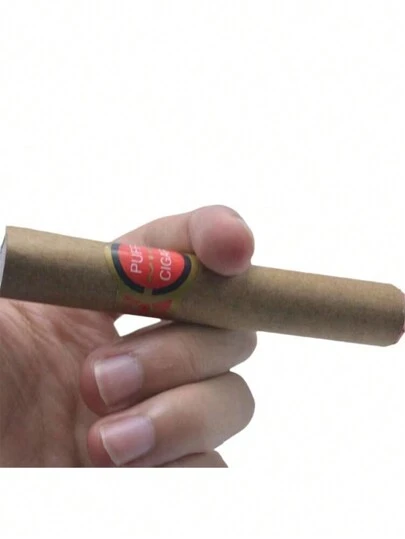 אביזר דגם סיגר מזויף 1 יחידה, מתנת סתימת מתיחה, קישוט מסיבת באפריל, צעצוע סיגר ריאליסטי