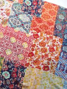 1 chiếc khăn choàng/khăn choàng tua rua in họa tiết Bohemian - Nhiều màu - Xem 5