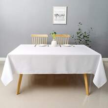 Tablecloth 2.20x1.50m 6 Seats Party Buffet Restaurant - White - View 2
