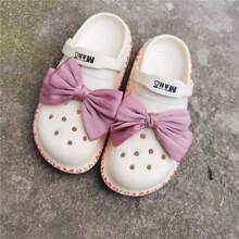 2pcs/Set Large Cute Princess Bowknot Shoe Decorations, Suitable For Sandals & Party Gifts - Multicolor - View 2