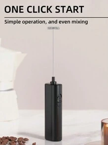 AOYI 1 pieza Batidor de mano portátil y mini para café y leche que funciona con batería AA