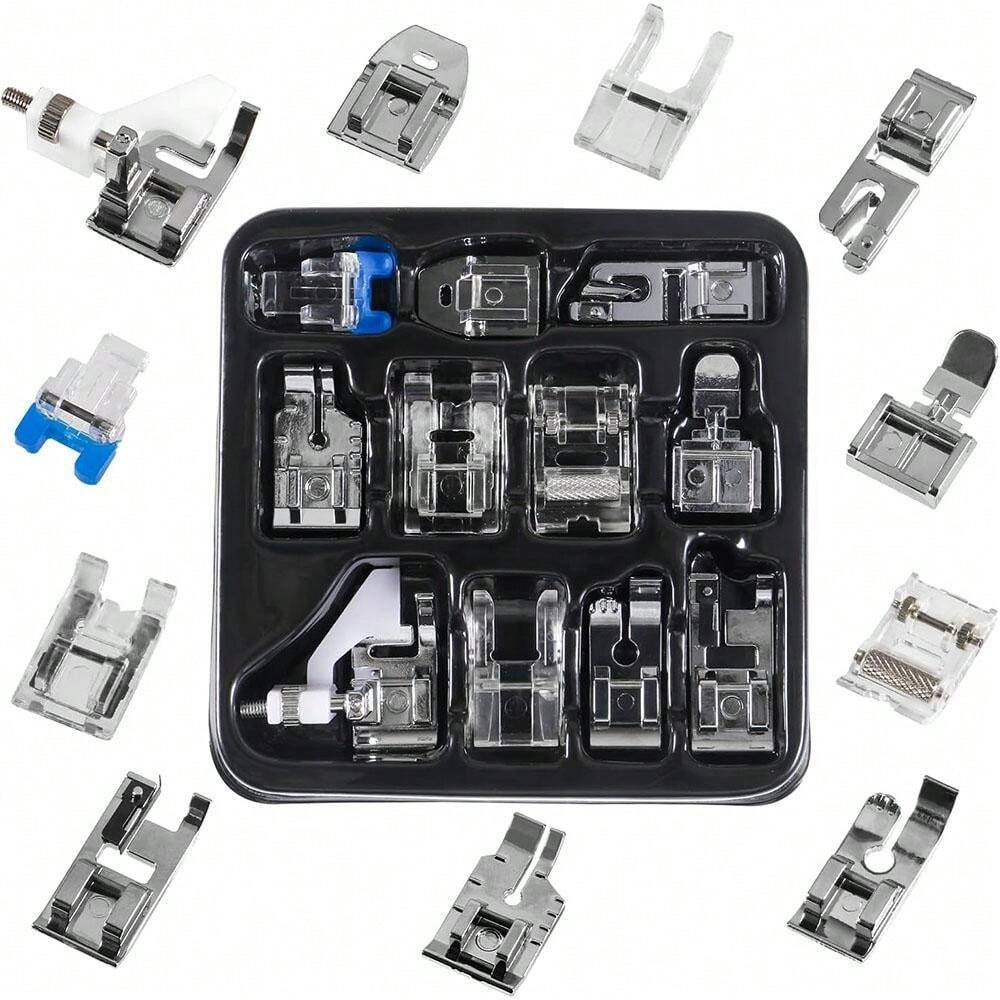 11 Pcs Sewing Machine Presser Feet Set, Domestic Accessories For Sewing