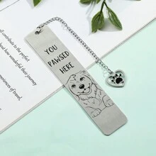 A Cute Pet Dog Bookmark, Suitable For Office, Learning, And Writing. Choose One To Accompany You Home During Reading Time!,School Supplies,Back To School - Black and White - View 7