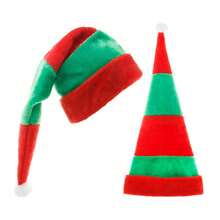 Mũ ông già Noel sọc đỏ xanh cổ điển dành cho cả nam và nữ dùng cho tiệc Giáng sinh, năm mới, lễ hội, quà tặng tốt nhất - Nhiều màu - Xem 6