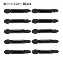 10/30/50/100支装一次性双头眼影海绵刷化妆工具，专业双头眼影刷化妆工具，眉刷，眼影刷 - 黑色 - 查看 19