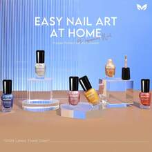 Morovan 指甲油套装 指甲：银河闪光金银红 6 色闪亮系列快干指甲油套装 普通指甲油散装 8ml 0.27oz 脚趾甲手指指甲油 女士 DIY 圣诞指甲礼物 美甲用品 - 彩色 - 查看 7