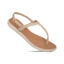 Women's Flip Flops With Adjustable Back Launch 2025 Spring Summer Kit With 2 Pairs - BỘ SẢN PHẨM ĐEN/BEI - Xem 7