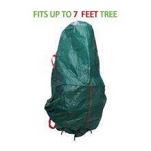 1 个直立圣诞树储物袋，PE 编织袋超耐用抗撕裂材料，160 * 100cm/180 * 135cm，可容纳 6 至 7.5 英尺组装圣诞树，适合圣诞派对圣诞树存储，可重复使用防水防尘 - 綠色 - 查看 7