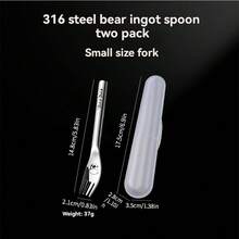 Nĩa thép không gỉ 316 có logo con vịt dùng hàng ngày - Con vịt - Xem 2