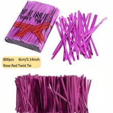800 Pcs Metallic Twist Ties 6 Colors Twist Tie 6/8/10/12/15/20 Cm Colorful Metallic Twist Ties, Ties Twist Ties For Bags Foil Twist Ties Bag Ties Colorful Twist Ties For Party Gift Wrapping Bags Cellophane Treat Bags Metallic Twist Ties, Colors For Bakery Ties, Goodie Bags Ties