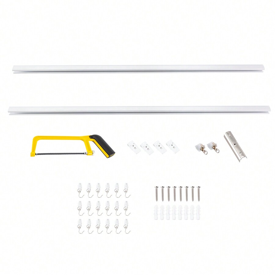 36ft Scalable Curtain Track Ceiling Mounted Curtain Track Kit Room