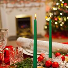 1 hộp 4 nến hình nón cổ điển, mỗi nến dài 25cm (9,84 inch) và có thể cháy trong 8 giờ. Thích hợp để trang trí nhà cửa, trang trí bàn ăn, tiệc sinh nhật, cầu hôn, đám cưới theo mùa, đạo cụ chụp ảnh, quà tặng lãng mạn cho nam và nữ, trang trí phòng, quà tặng - Nhiều màu - Xem 7