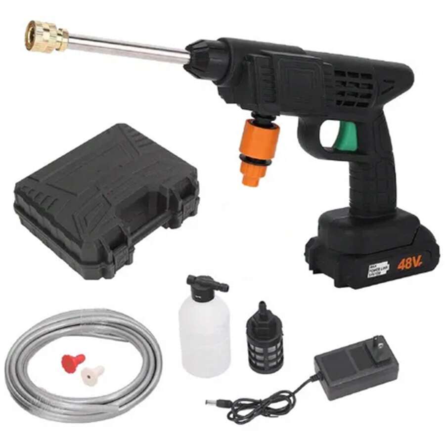 Pistola Hidrolavadora Auto Drive Portatil Y Inalambrica,48v - Negro - Ver 1
