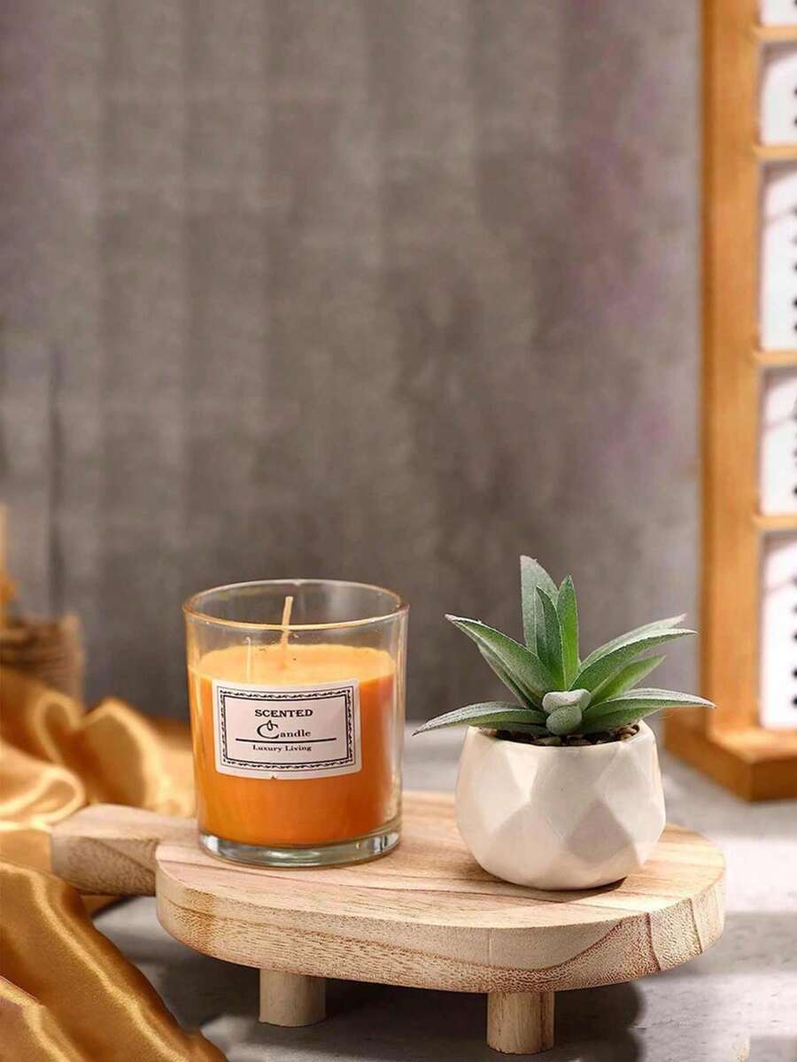 1 khay đựng nến thơm đơn giản, khay trang trí gia dụng sang trọng sáng tạo Nordic Ins, khay đựng đồ bằng gỗ nguyên khối. - Nhiều màu - Xem 1