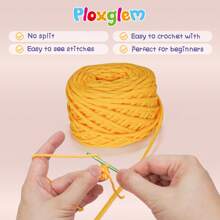 PLOXGLEM Beginner Crochet Kit For Adults: Complete Crochet Starter Kit For Adults And Kids With Easy To Crochet Yarn And Hook Step-By-Step Video Tutorials-Adorable Pika