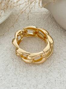 1pc Vintage Minimalist Multi-Element Asymmetrical Big Cuff Bracelet, Exaggerated Fashion Wide Face Adjustable Wrist Open Cuff Bracelet For Women, High-Quality Dual-Sided Spring Bracelet, Multi-Functional Stackable Jewelry, Suitable For Daily Decoration, Party And Banquet Jewelry, Holiday Gift Jewelry