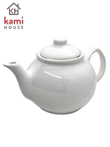 Plain White Tea Pot With Lid 700ml - 白色 - 查看 4