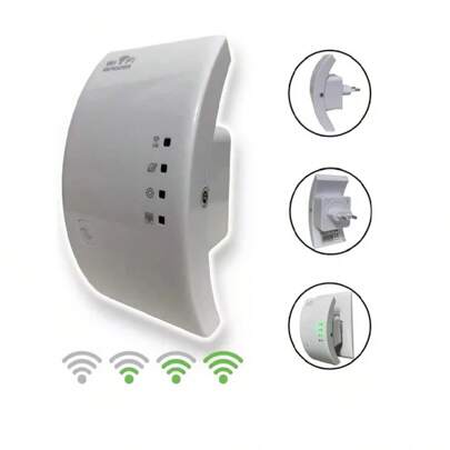 Repetidor de Sinal Wifi Wireless Sem Fio Amplificador de Internet Roteador Expansor de Rede Alta Distância