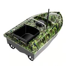 HaroldDol Angelköderboot 500m Ferngesteuertes Köderboot Dual Motor 2KG, RC Fischerei Köder Boot Beladung Futterboot Angeln Boot Mit Fernsteuerung 500M