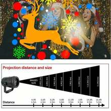 Christmas Figures Light Projector, LED Lighting Christmas Projector Type Decorative Use For December Parties - US A Type Plug(110-127V) - View 8