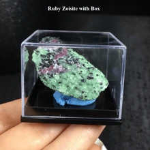 100% 纯天然水晶矿物标本，带盒，适合教学或家居装饰，最佳礼物 - 彩色 - 查看 20