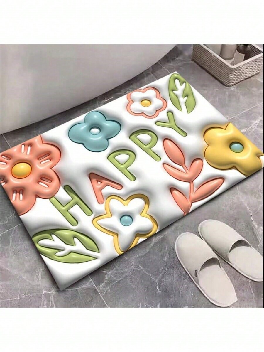 1 Pc 3D Expanding Stereoscopic Vision Cartoon NonSlip Quick Drying